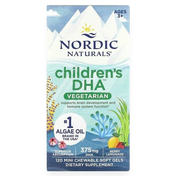 Children's DHA Vegetarian, 375mg Berry Lemonade - 120 chewables