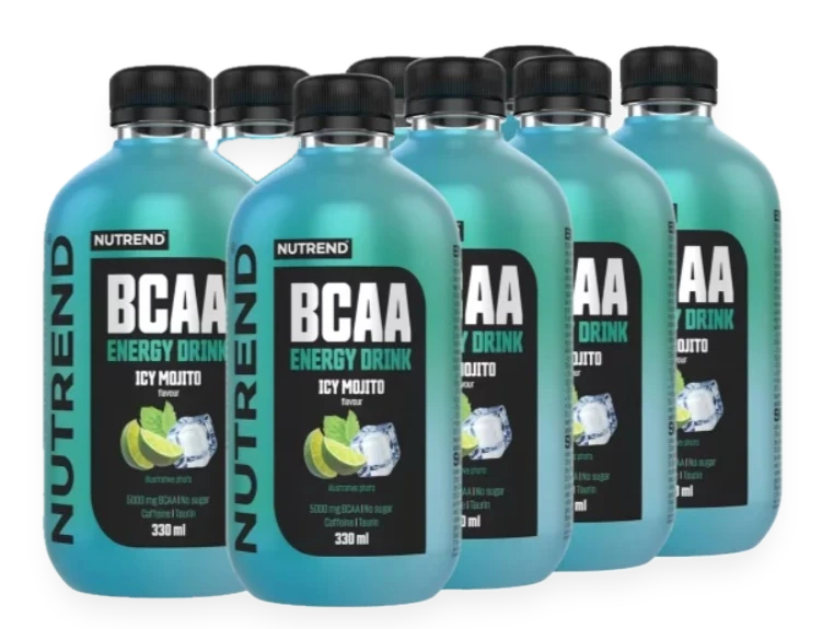 BCAA Energy Drink, Icy Mojito - 8 x 330 ml.