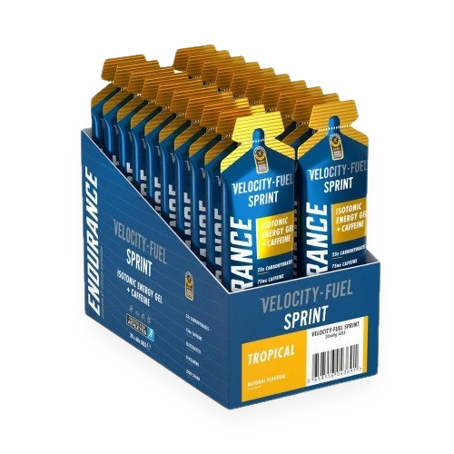 Endurance Sprint Isotonic Energy Gel + Caffeine, Tropical - 20 x 60g
