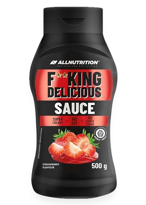 Fitking Delicious Sauce, Strawberry - 500 grams