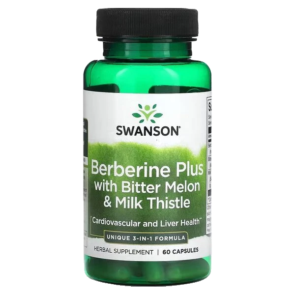 Berberine Plus with Bitter Melon & Milk Thistle - 60 caps