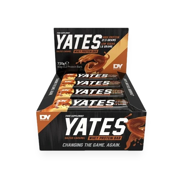 Yates Protein Bar, Salted Caramel - 12 x 60g