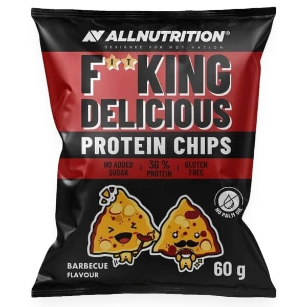 Fitking Delicious Protein Chips, Barbecue - 60 grams