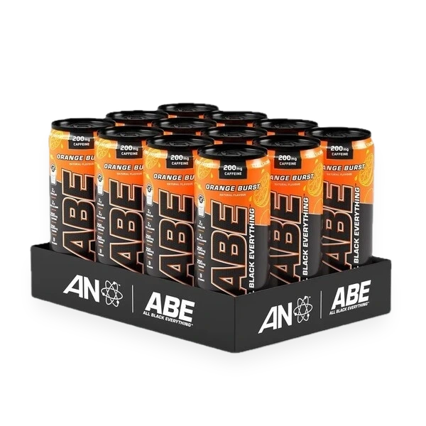 ABE Energy + Performance Cans, Orange Burst - 12 x 330 ml.
