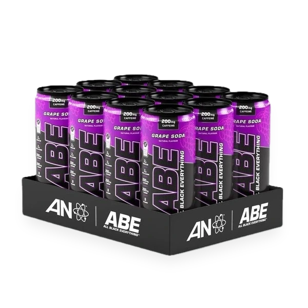 ABE Energy + Performance Cans, Grape Soda - 12 x 330 ml.