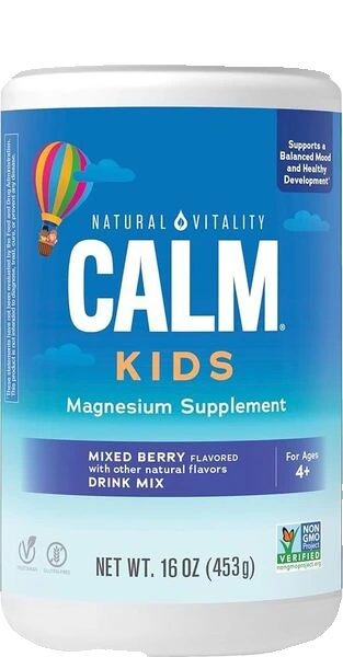 Natural Calm Kids, Mixed Berry - 453 grams