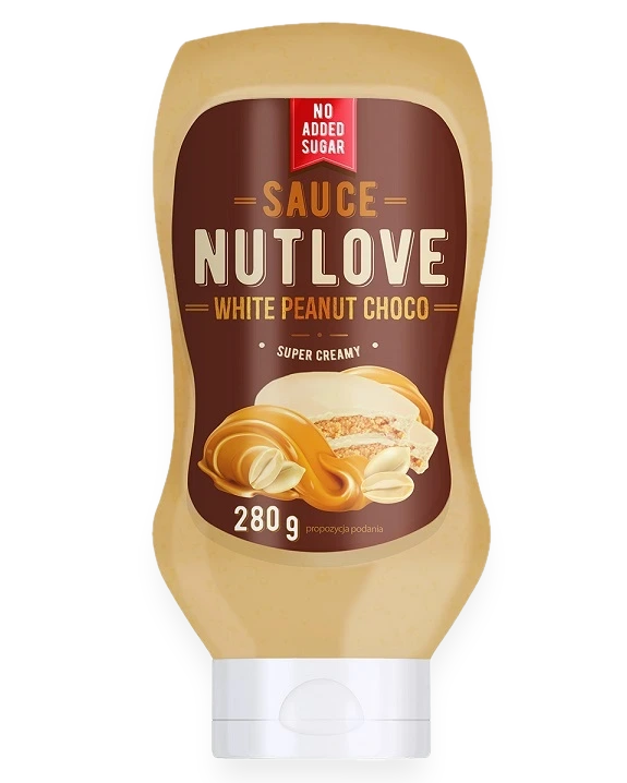 Nutlove Sauce, White Peanut Choco - 280 ml.