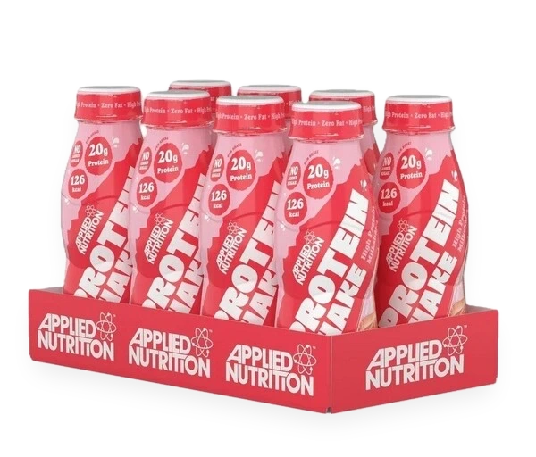 High Protein Shake, Strawberries & Cream - 8 x 330 ml.