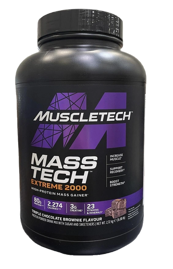 Mass-Tech Extreme 2000, Triple Chocolate Brownie - 2720 grams