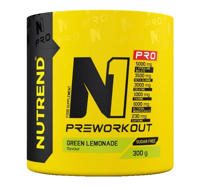 N1 Pro Pre-Workout, Green Lemonade - 300 grams