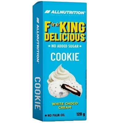 Fitking Delicious Cookie, White Choco Cream - 128 grams