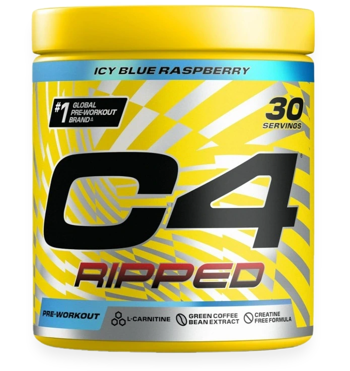 C4 Ripped, Icy Blue Raspberry - 189 grams
