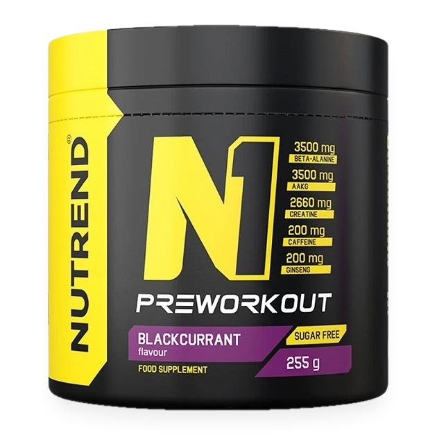 N1 Pre-Workout, Blackcurrant - 255 grams