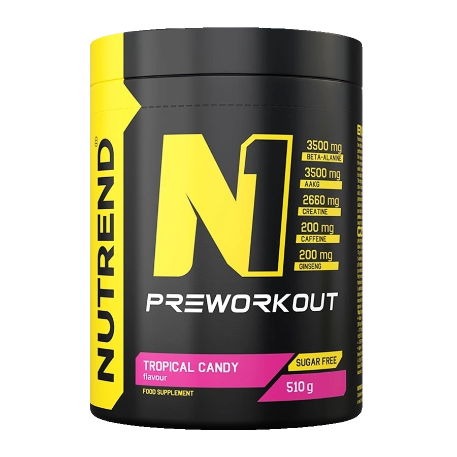 N1 Pre-Workout, Tropical Candy - 510 grams