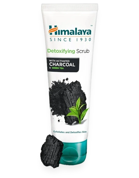 Detoxifying Scrub with Activated Charcoal & Green Tea - 75 ml.