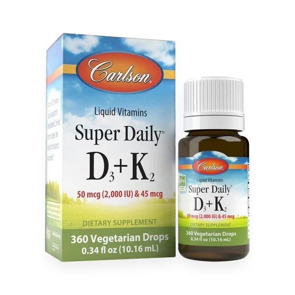 Super Daily D3 + K2, 2000 IU - 10 ml.
