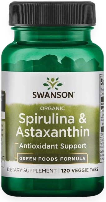 Spirulina & Astaxanthin - 120 veggie tablets