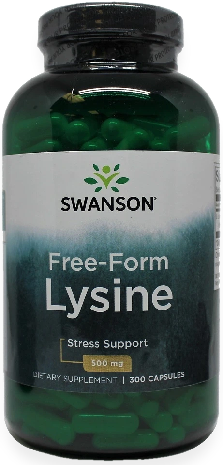 Lysine, 500mg Free-Form - 300 caps