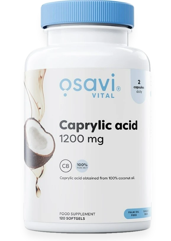 Caprylic Acid, 1200mg - 120 softgels
