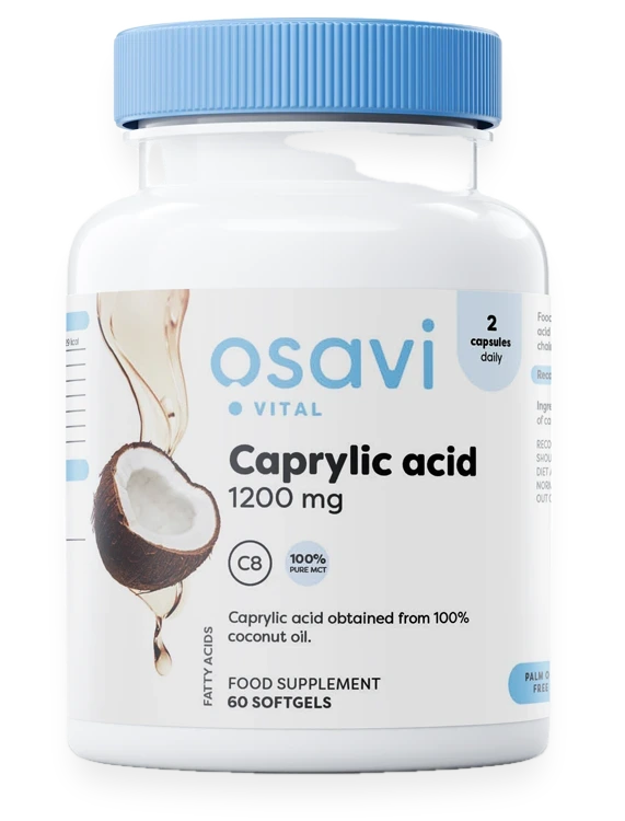 Caprylic Acid, 1200mg - 60 softgels