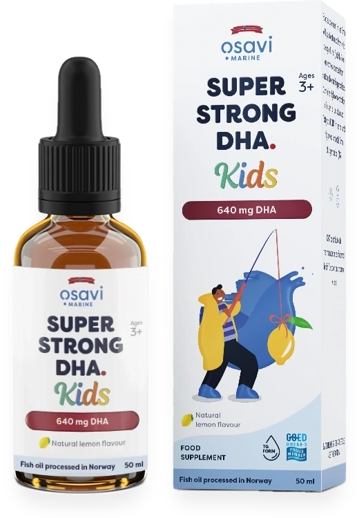 Super Strong DHA Kids, 640mg DHA (Lemon) - 50 ml.