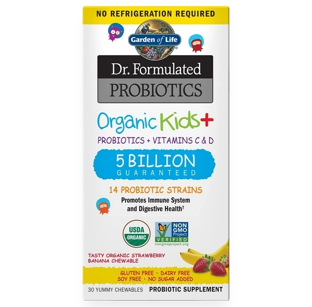 Dr. Formulated Probiotics Kids+, Strawberry Banana - 30 chewables