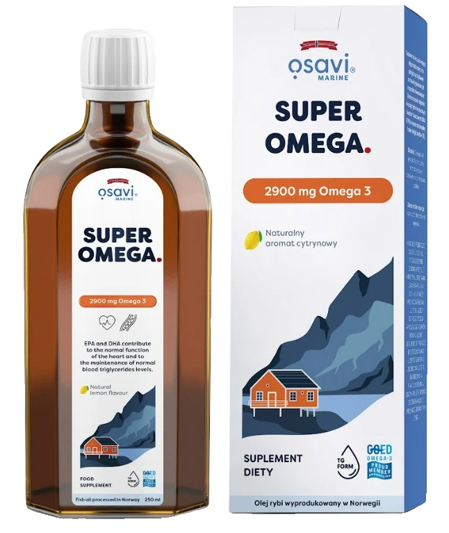 Super Omega, 2900mg Omega 3 (Lemon) - 250 ml.