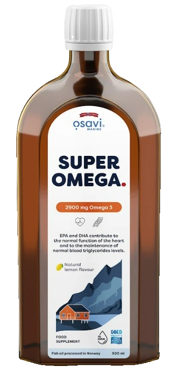 Super Omega, 2900mg Omega 3 (Lemon) - 500 ml.