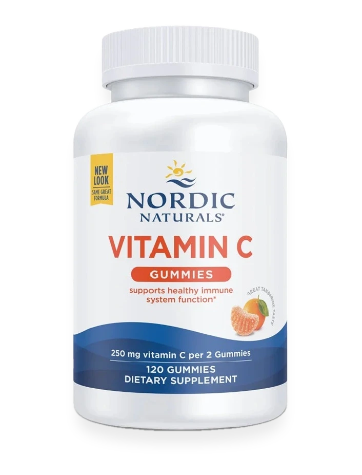 Vitamin C Gummies, 250mg Tangerine - 120 gummies