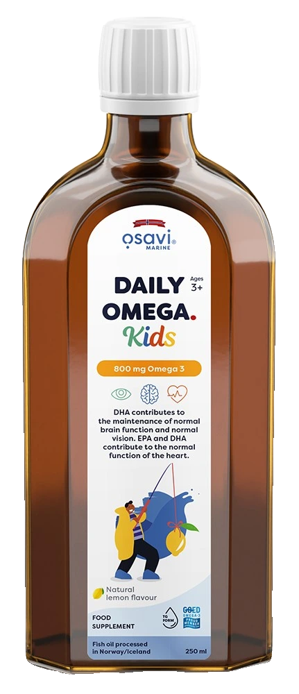 Daily Omega Kids, 800mg Omega 3 (Natural Lemon) - 250 ml.