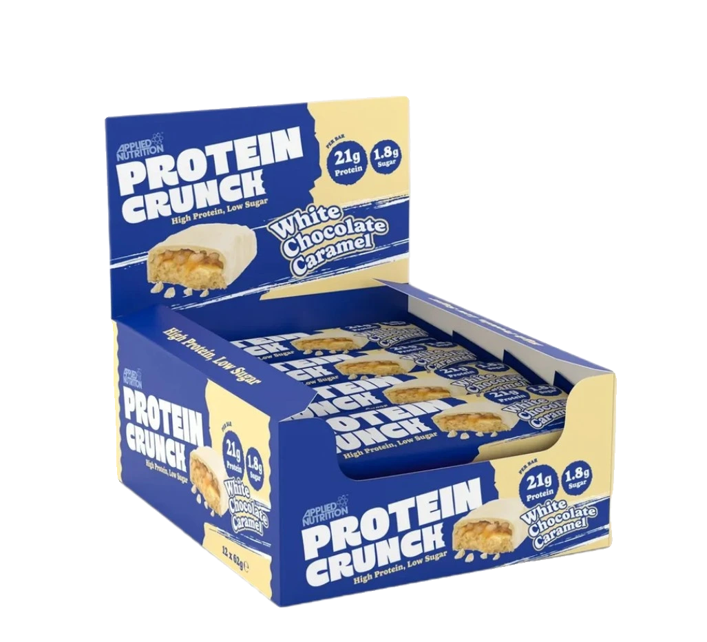 Applied Protein Crunch Bar, White Chocolate Caramel - 12 x 62g