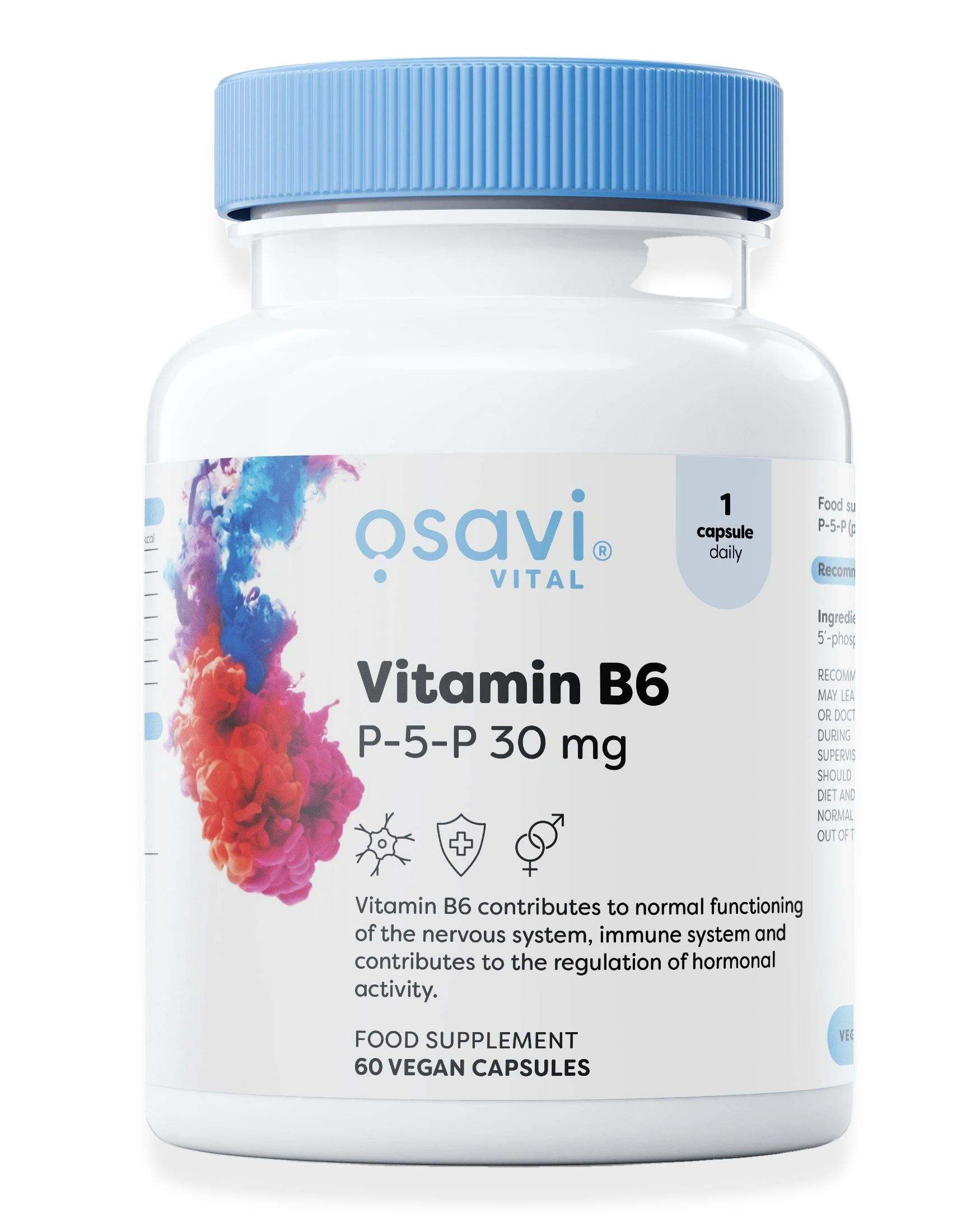 Vitamin B6 - P-5-P, 30mg - 60 vegan caps