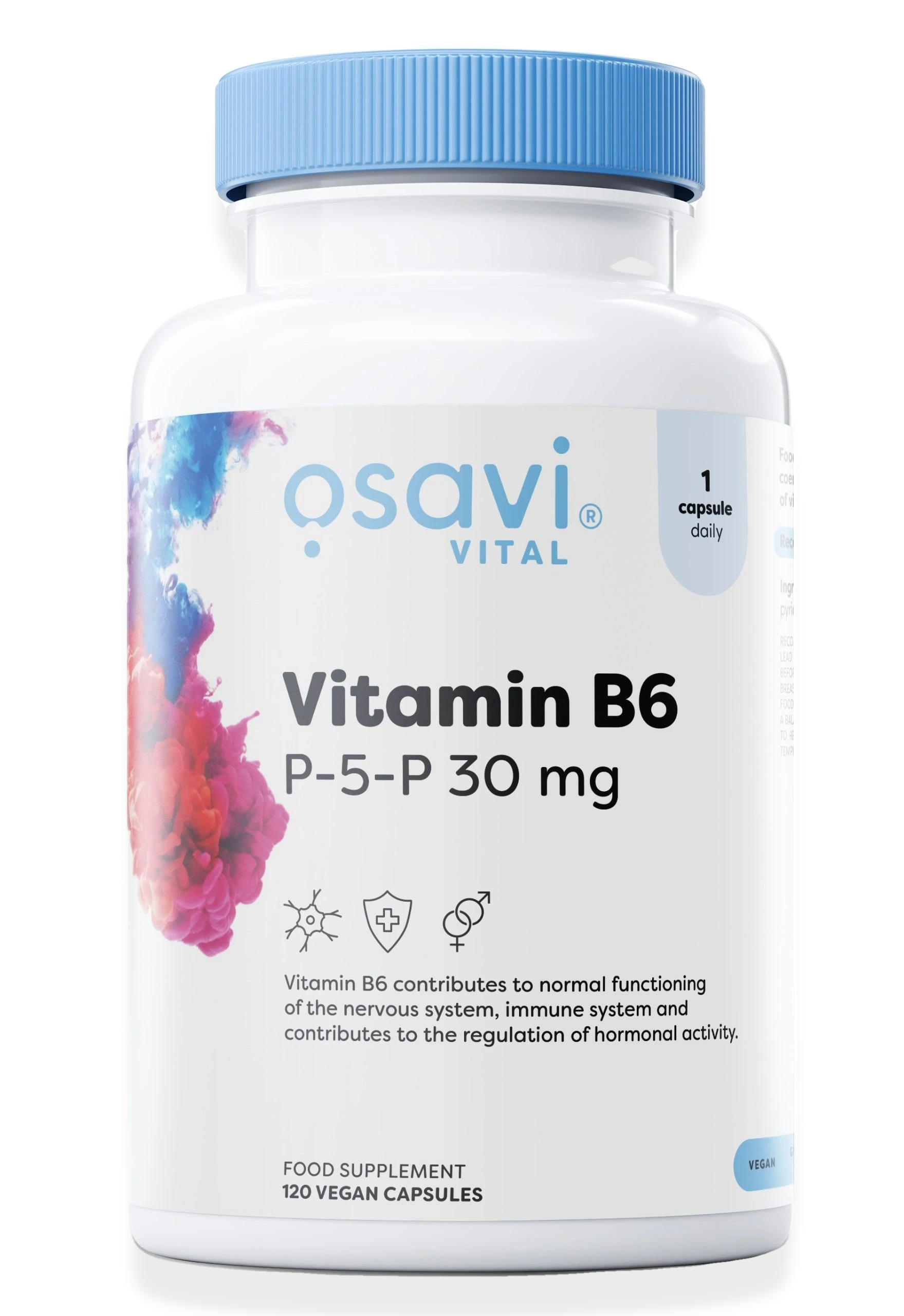 Vitamin B6 - P-5-P, 30mg - 120 vegan caps