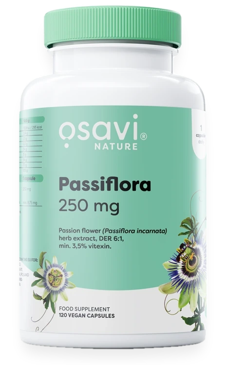 Passiflora, 250mg - 120 vegan caps