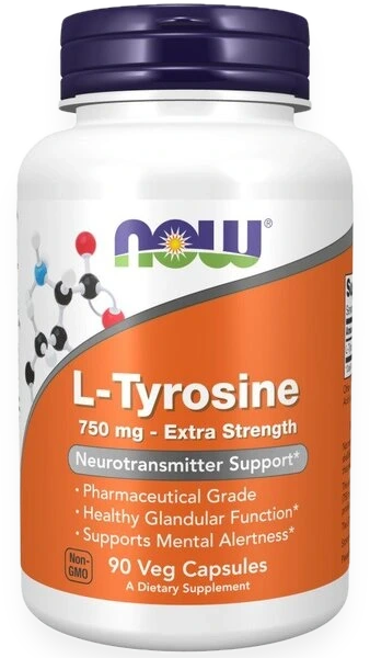 L-Tyrosine, Extra Strength 750mg - 90 vcaps