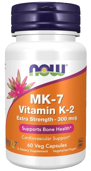 MK-7 Vitamin K-2, 300mcg Extra Strength - 60 vcaps