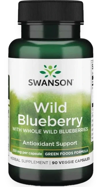 Wild Blueberry, 250mg - 90 vcaps