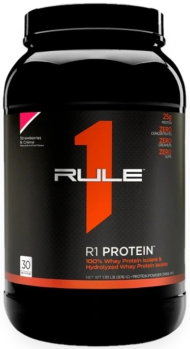 R1 Protein Whey Isolate, Strawberries & Creme - 900 grams