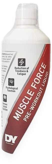 Muscle Force Liquid Pre-Workout, Pineapple - 500 ml.