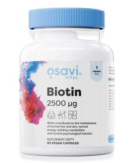 Biotin, 2500mcg - 60 vegan caps