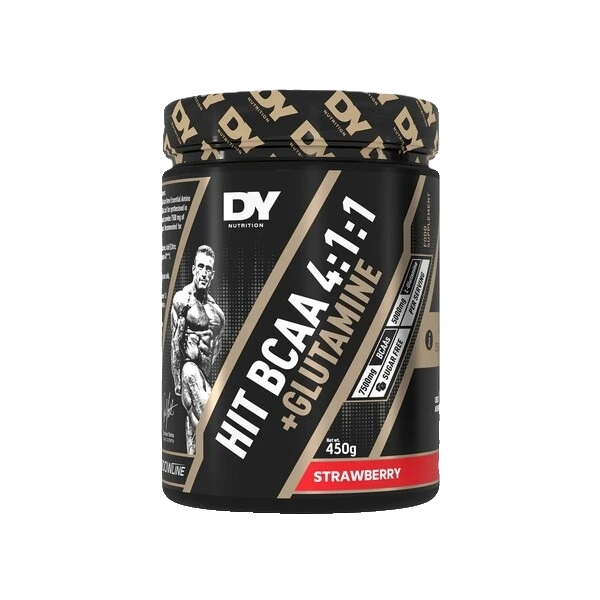 HIT BCAA 4:1:1 + Glutamine, Strawberry - 450 grams