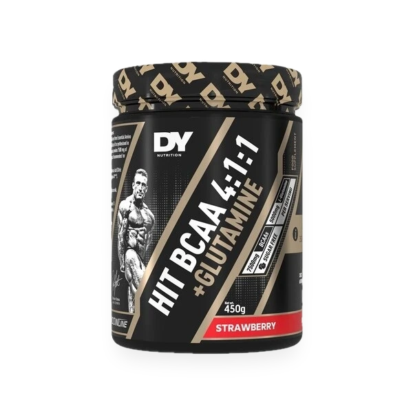 HIT BCAA 4:1:1 + Glutamine, Strawberry - 450 grams