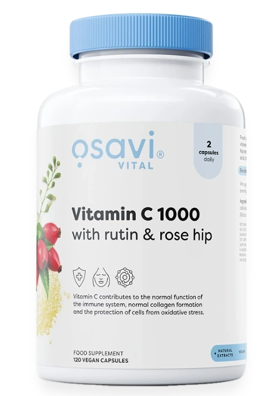 Vitamin C1000 with Rutin & Rose Hip - 120 vegan caps