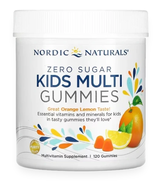Kids Multi Zero Sugar, Orange Lemon - 120 gummies
