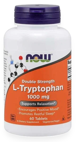 L-Tryptophan, 1000mg Double Strength - 60 tablets