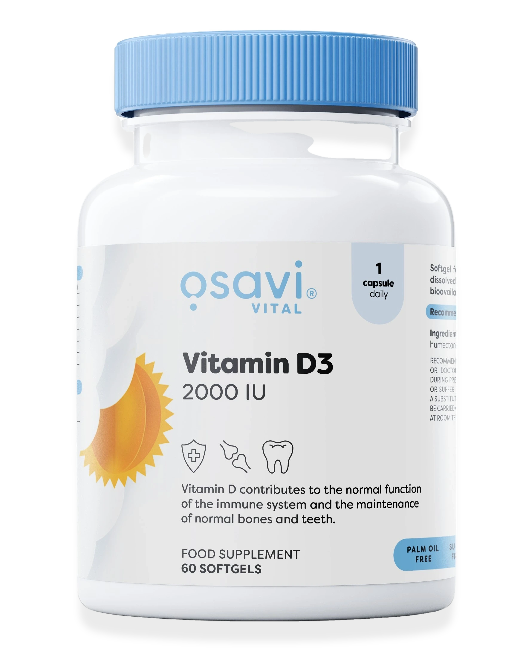 Vitamin D3, 2000IU - 60 softgels