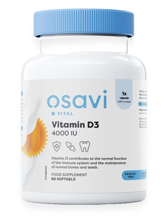 Vitamin D3, 4000IU - 60 softgels