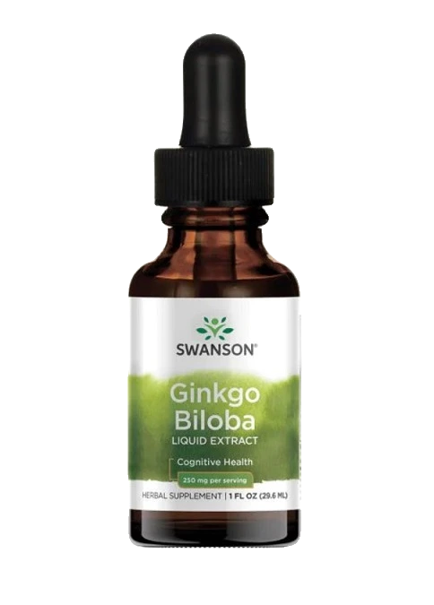 Ginkgo Biloba Liquid Extract, 250mg - 29.6 ml.