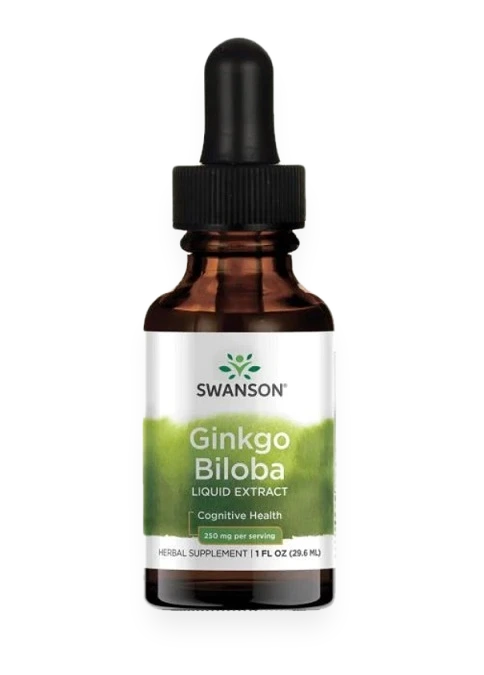 Ginkgo Biloba Liquid Extract, 250mg - 29.6 ml.