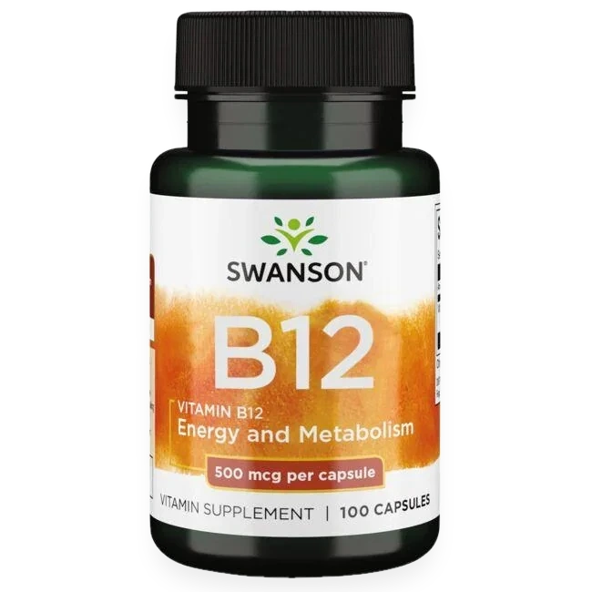 Vitamin B12, 500mcg - 100 caps